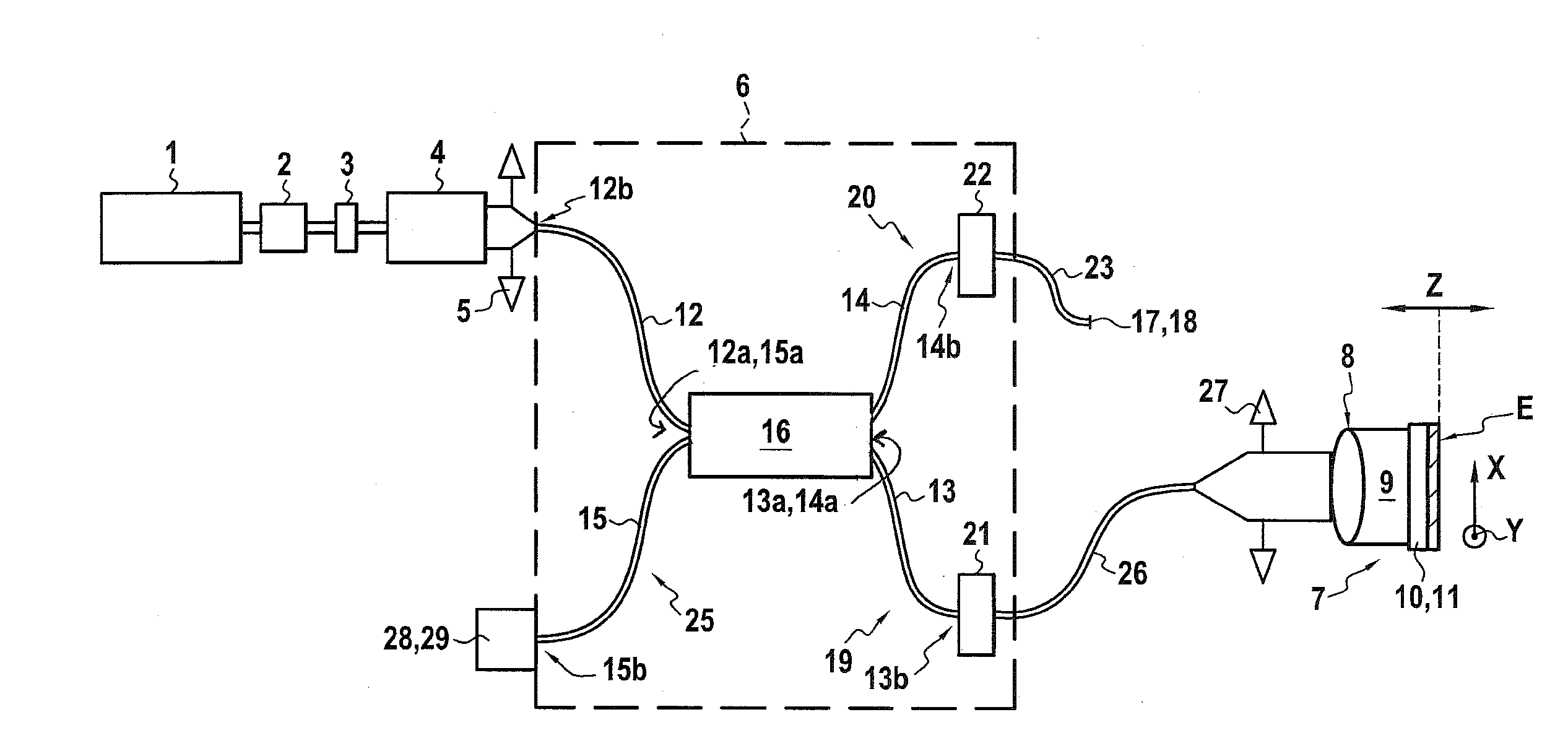 High-resolution surface plasmon microscope that includes a heterodyne fiber interferometer