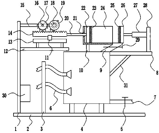 A foam recycling granulation melting equipment