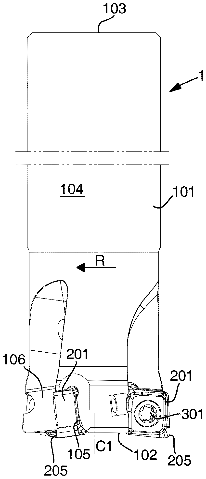 A cutting insert and a milling tool