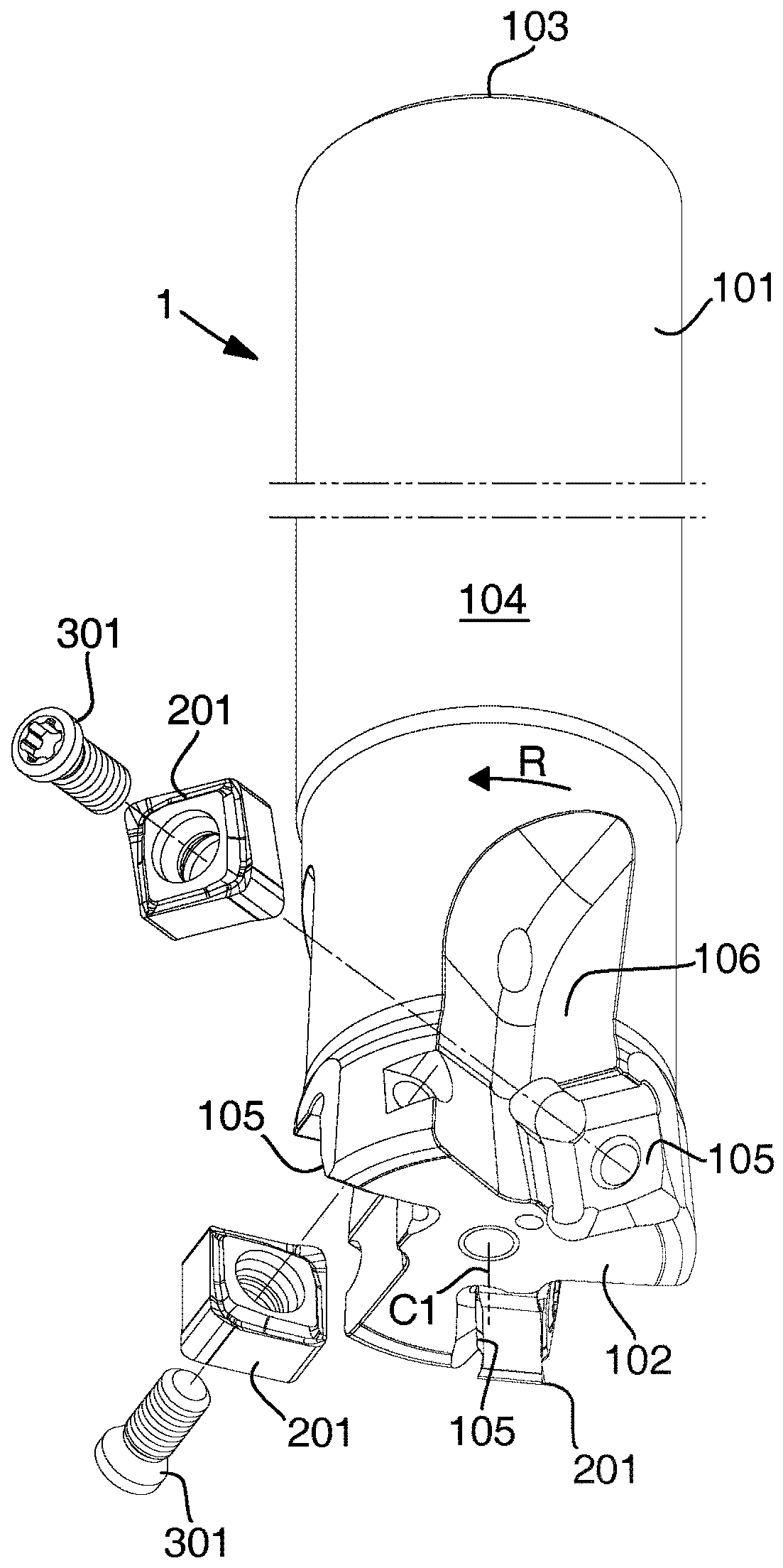 A cutting insert and a milling tool