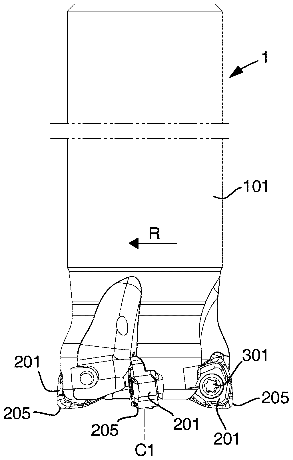 A cutting insert and a milling tool