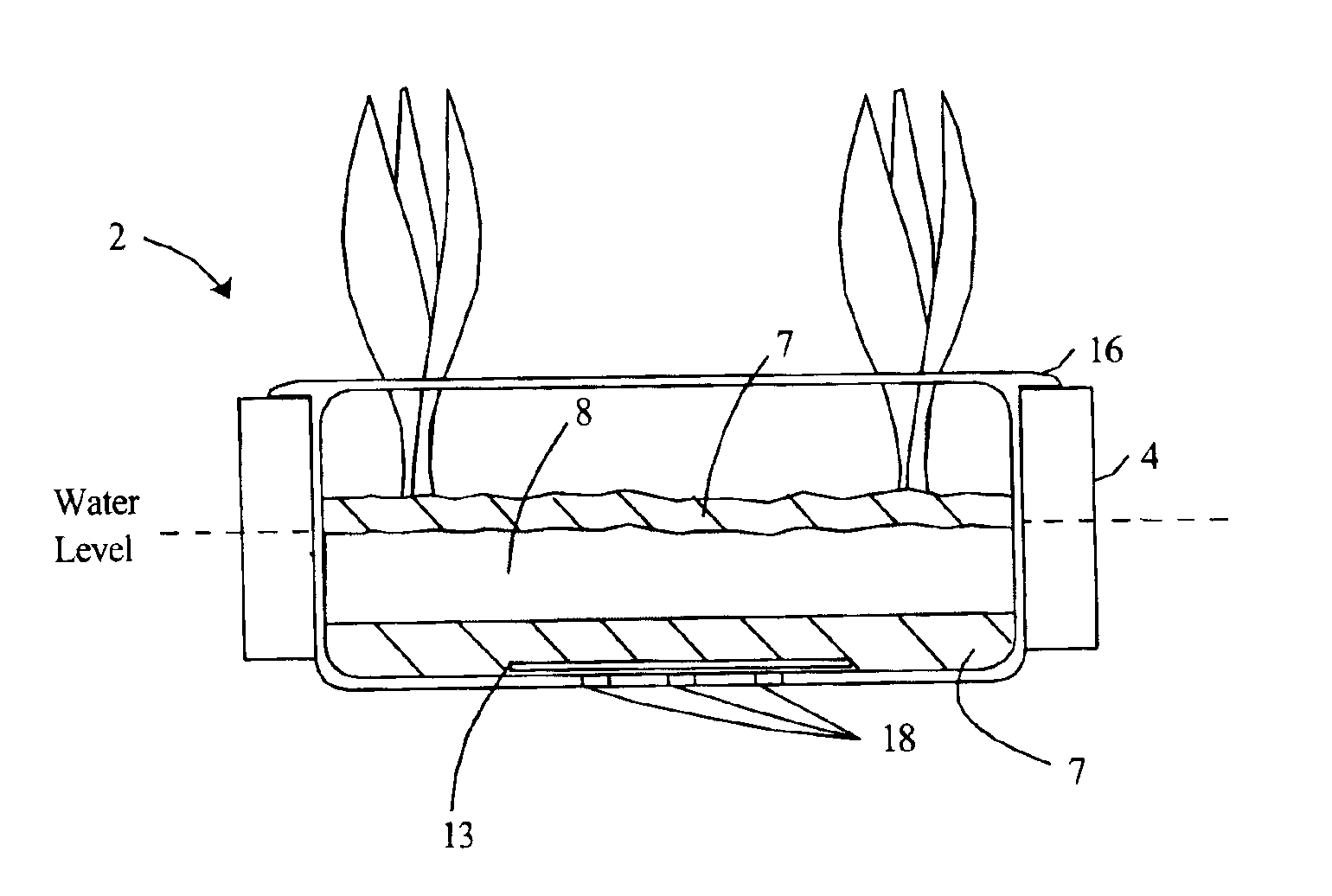 Floating island planting system