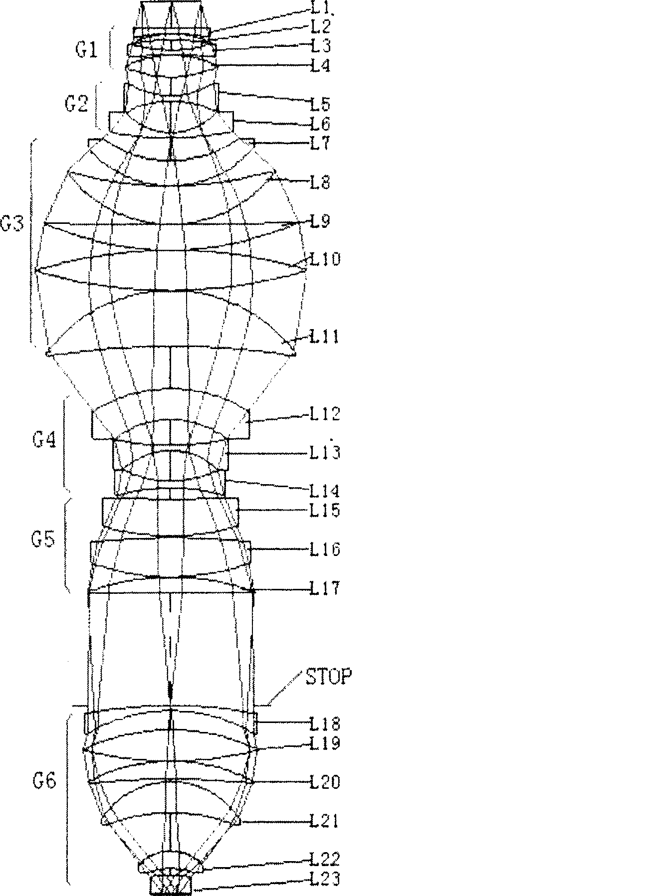 All-refraction immersion type projection and optical system, device and its uses