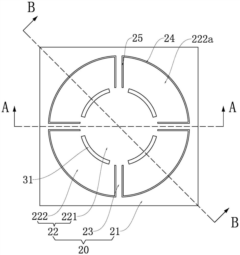 A piezoelectric mems microphone