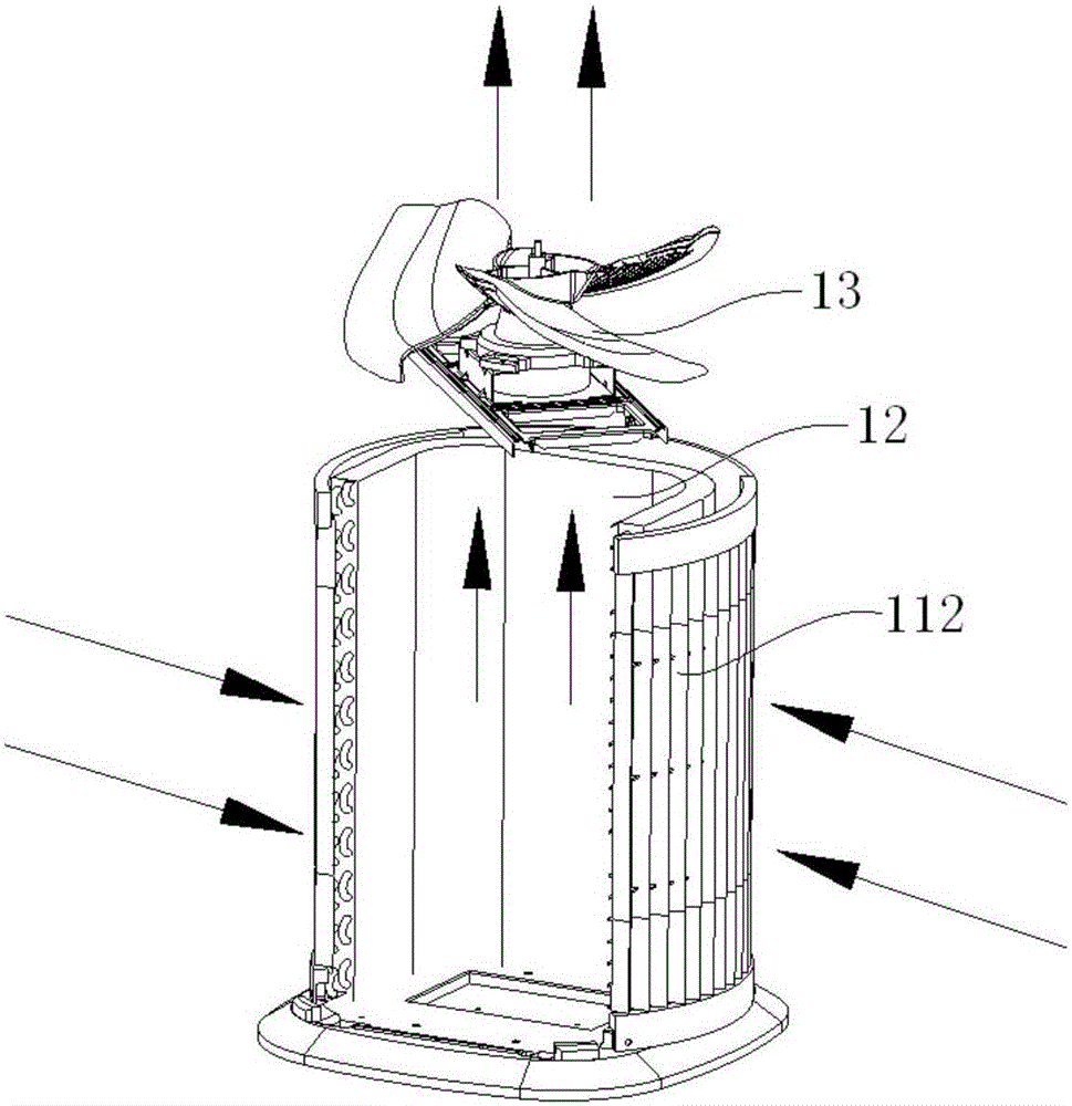 Cabinet type air conditioner capable of achieving remote air supply