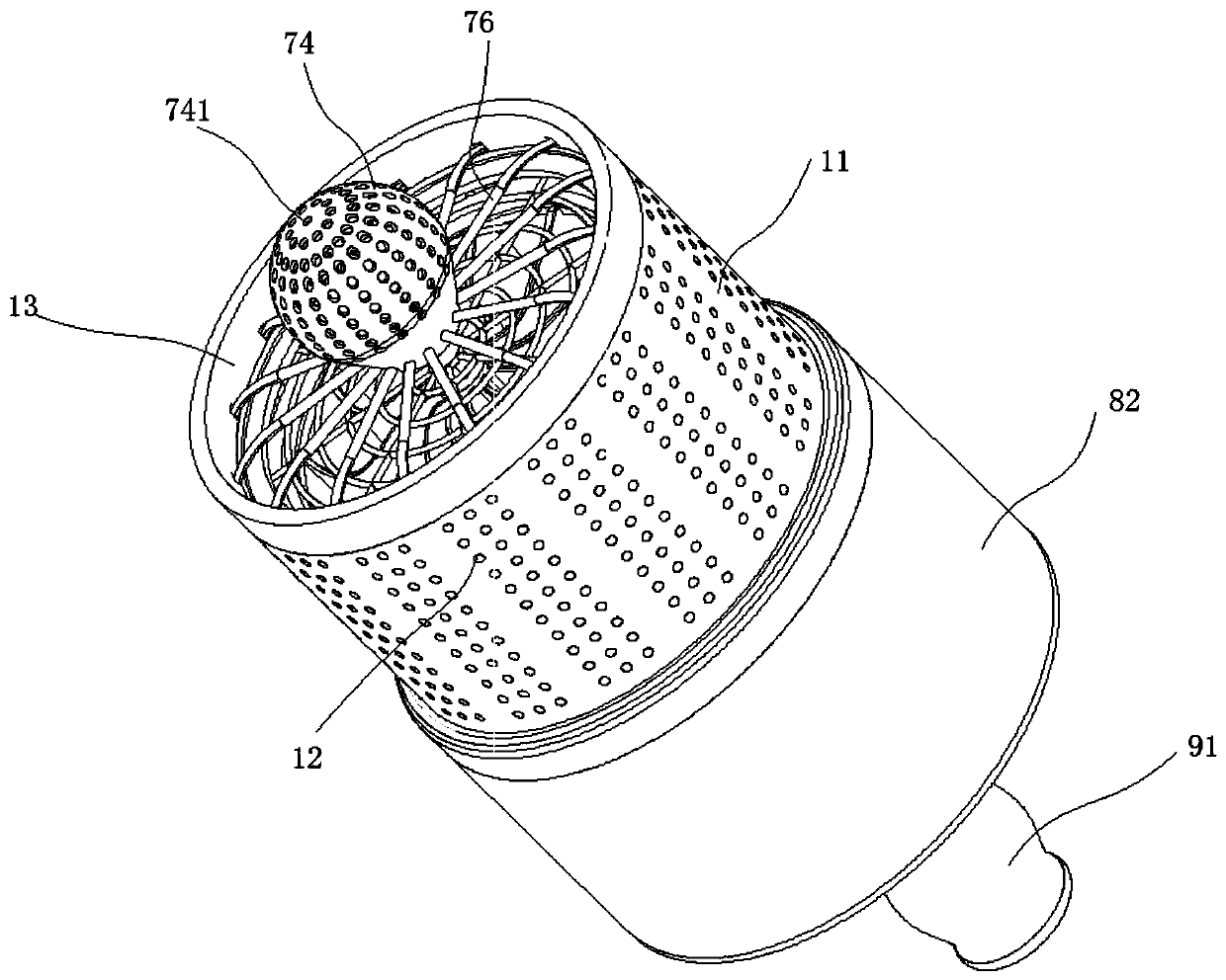 Oral cavity cleaning device