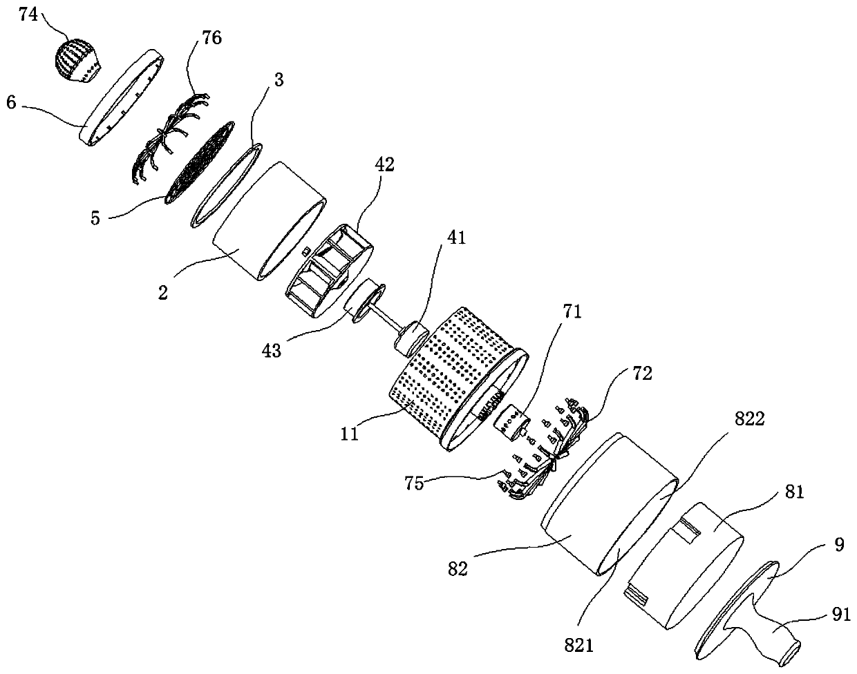 Oral cavity cleaning device