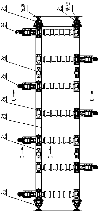 Automatic casting blank lifting roller way system and application method thereof