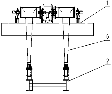 Automatic casting blank lifting roller way system and application method thereof