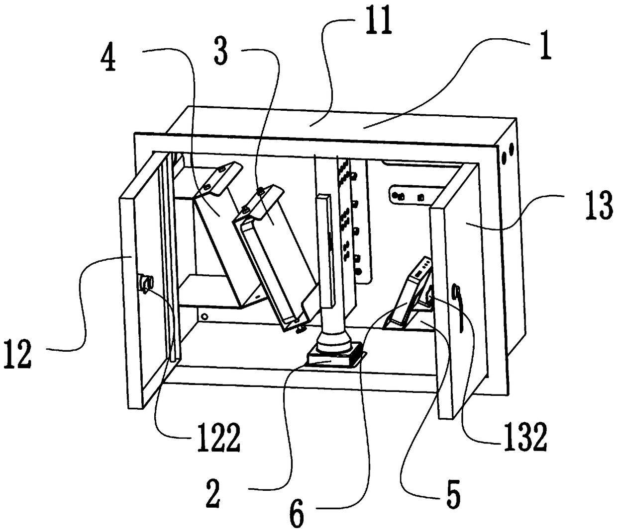 Three-in-one optical fiber distribution box