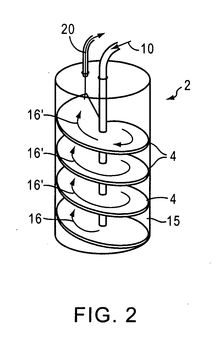 Cold trap to increase gas residence time to increase condensation of vapor molecules