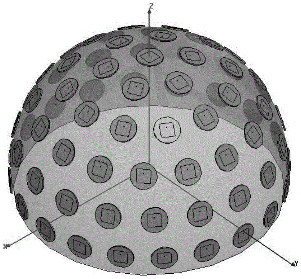 Conformal antenna array directional diagram comprehensive method based on invasive weed optimization