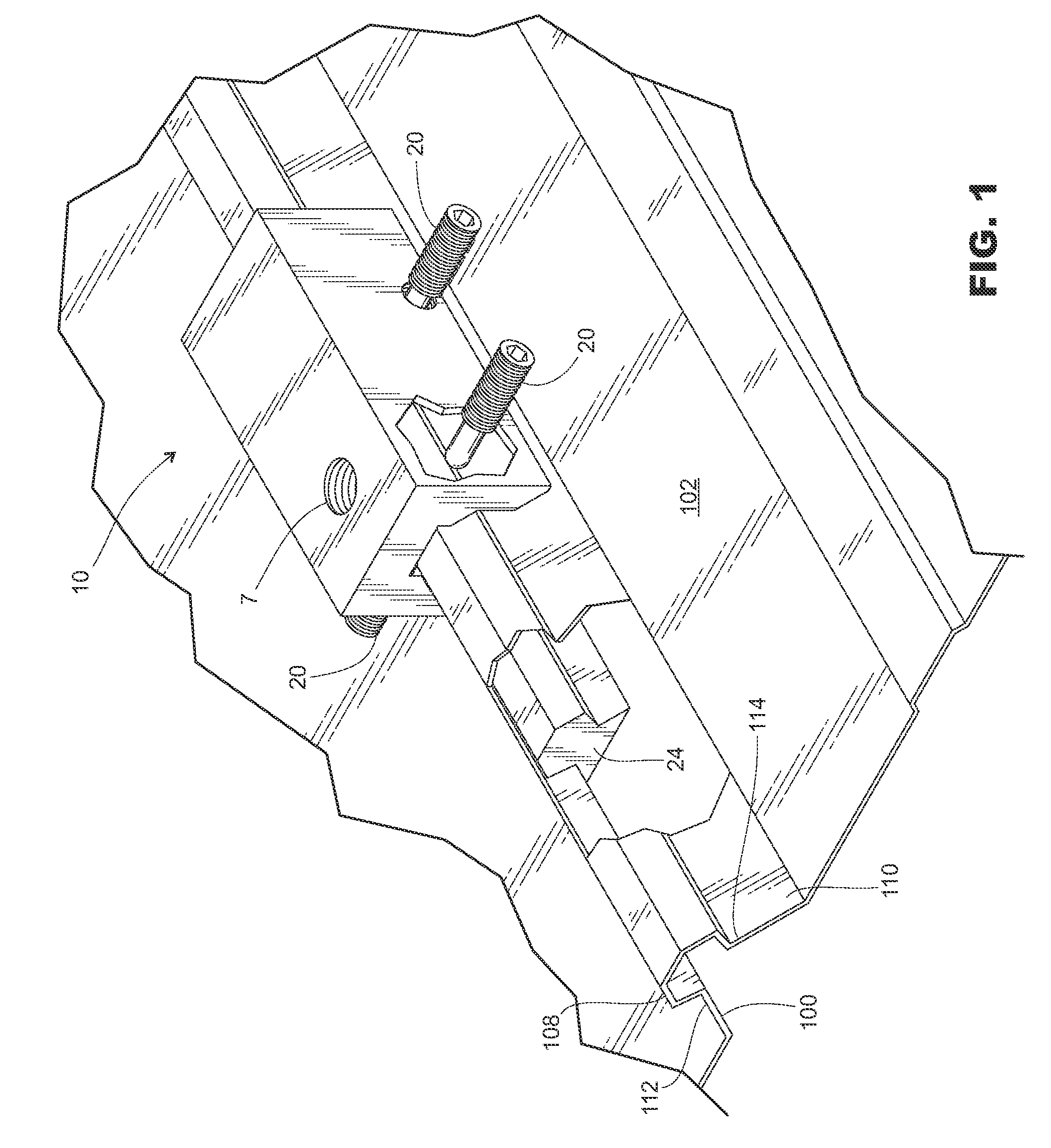 Anchor attachment for a roof panel rib