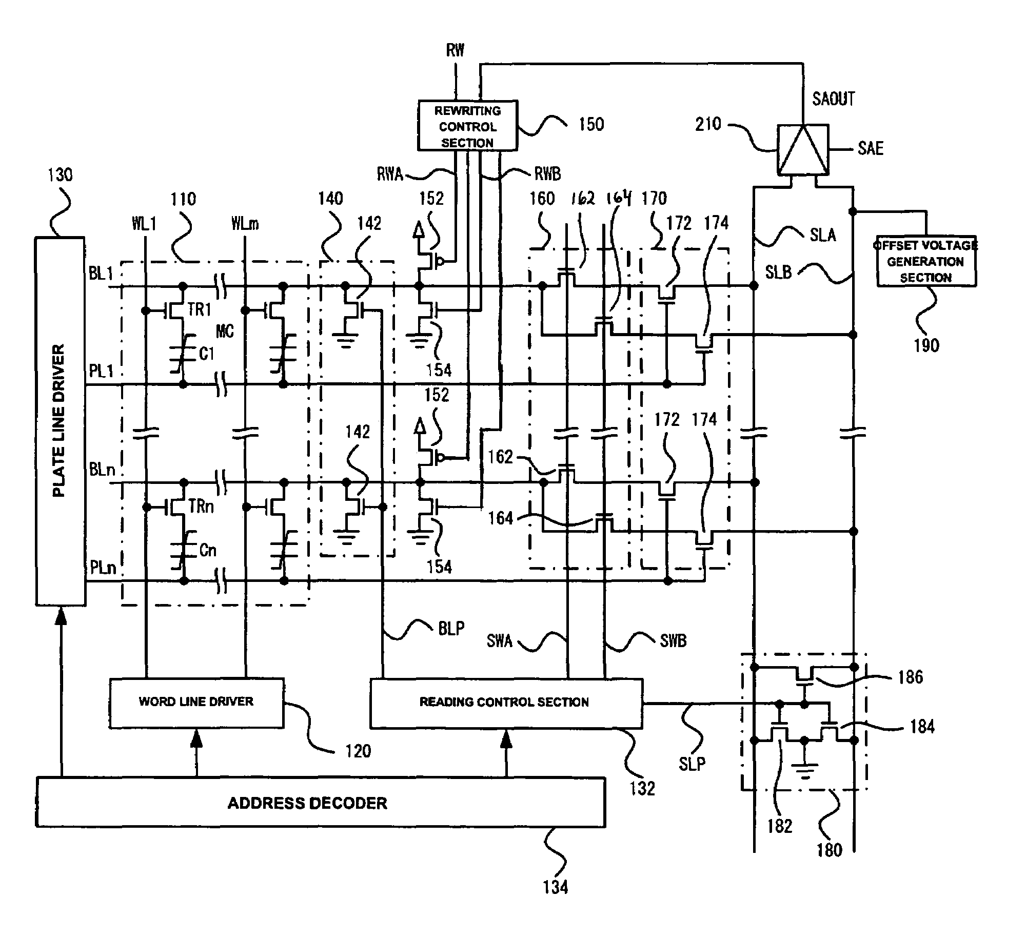 Ferroelectric memory device and electronic apparatus