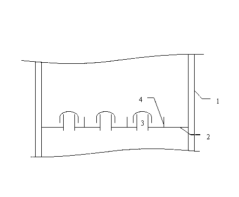 Gas-liquid distribution plate capable of reducing horizontal susceptibility