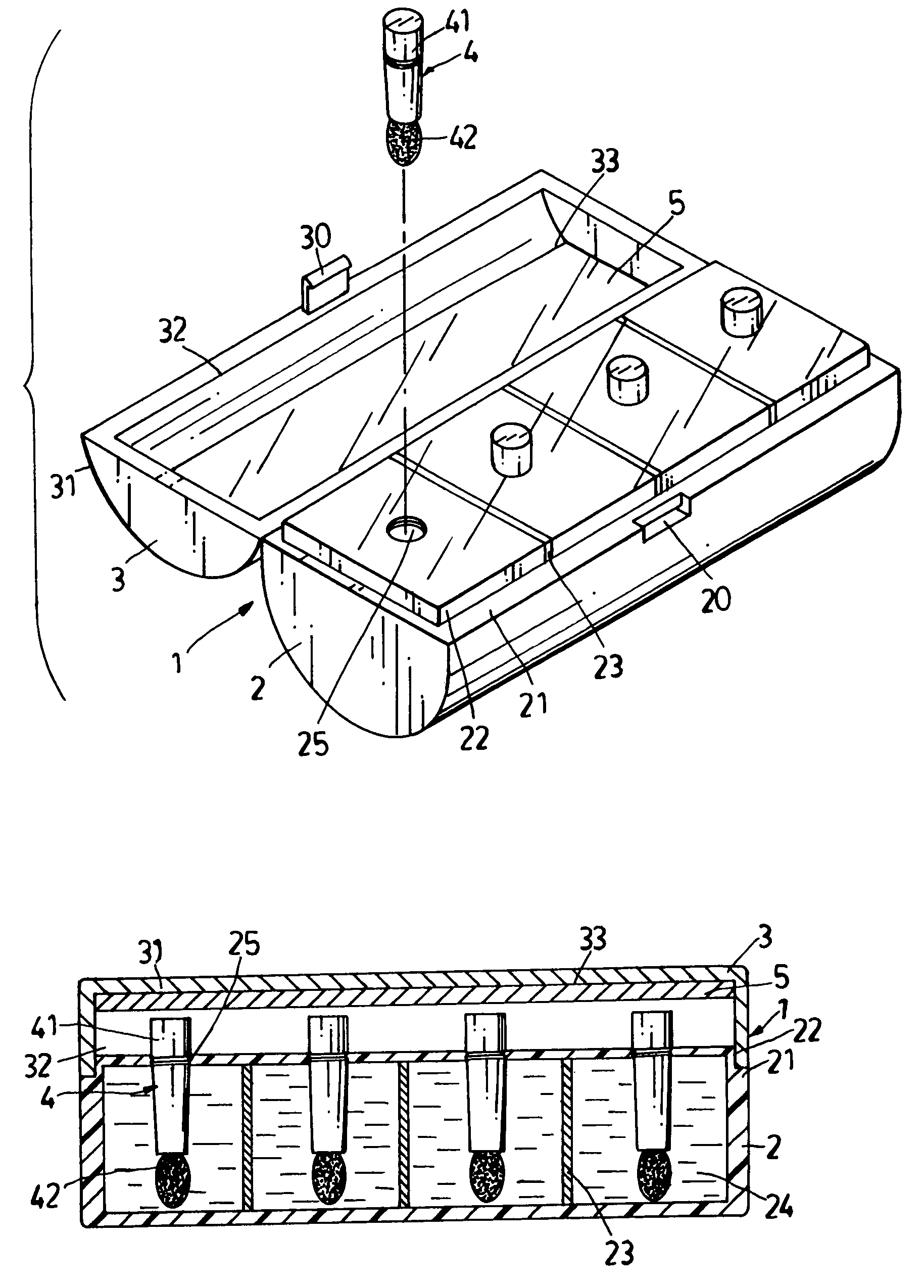 Multiple-color combination lipstick and cosmetic case