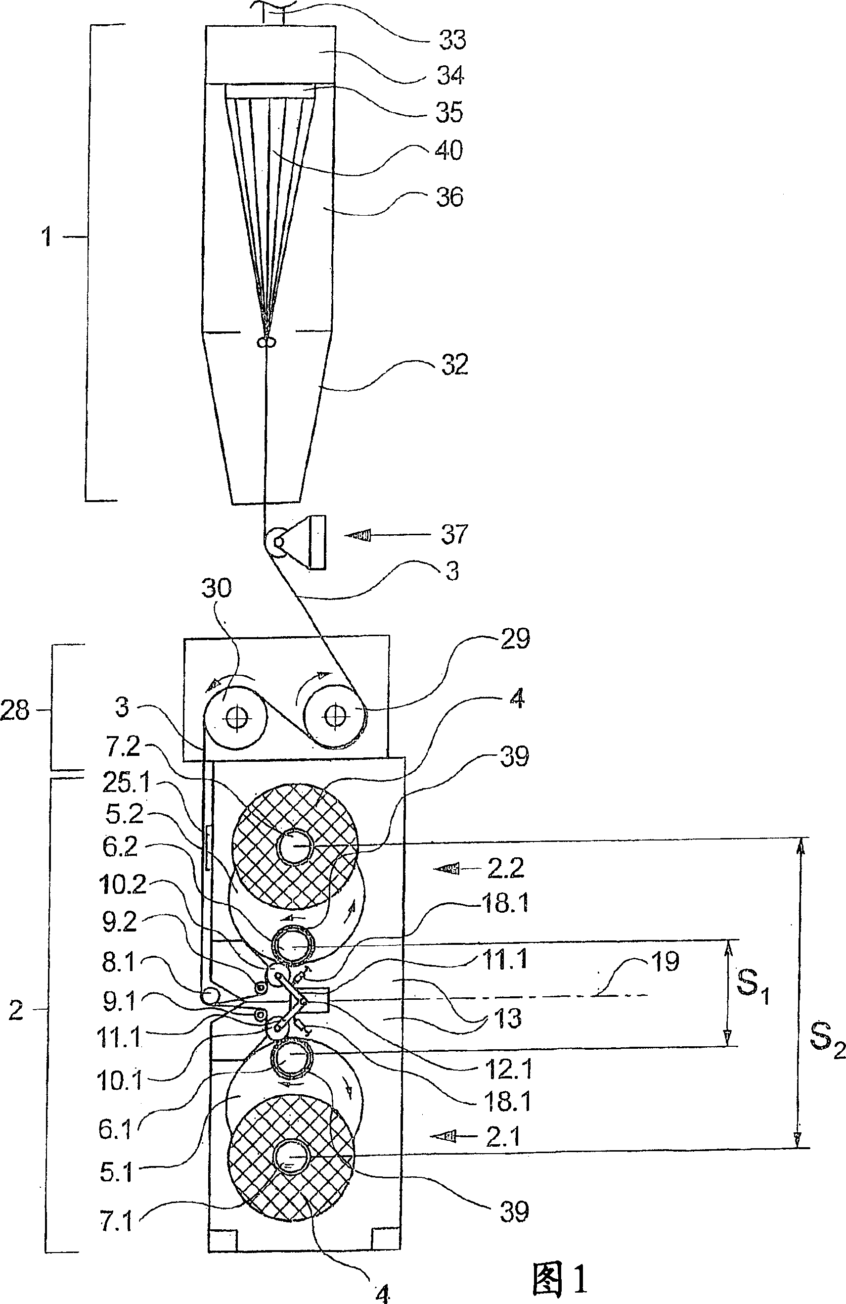 Apparatus for spinning and winding several synthetic threads