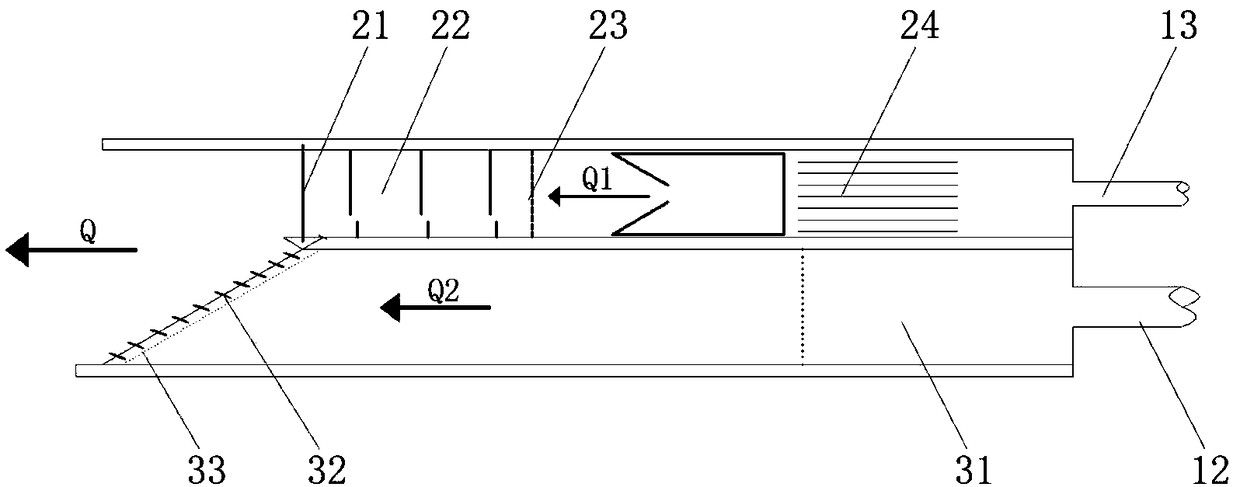 Fish gathering and conveying system for water diversion type power generation high dam