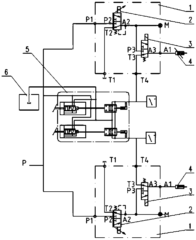 Automatic braking control valve for tractor