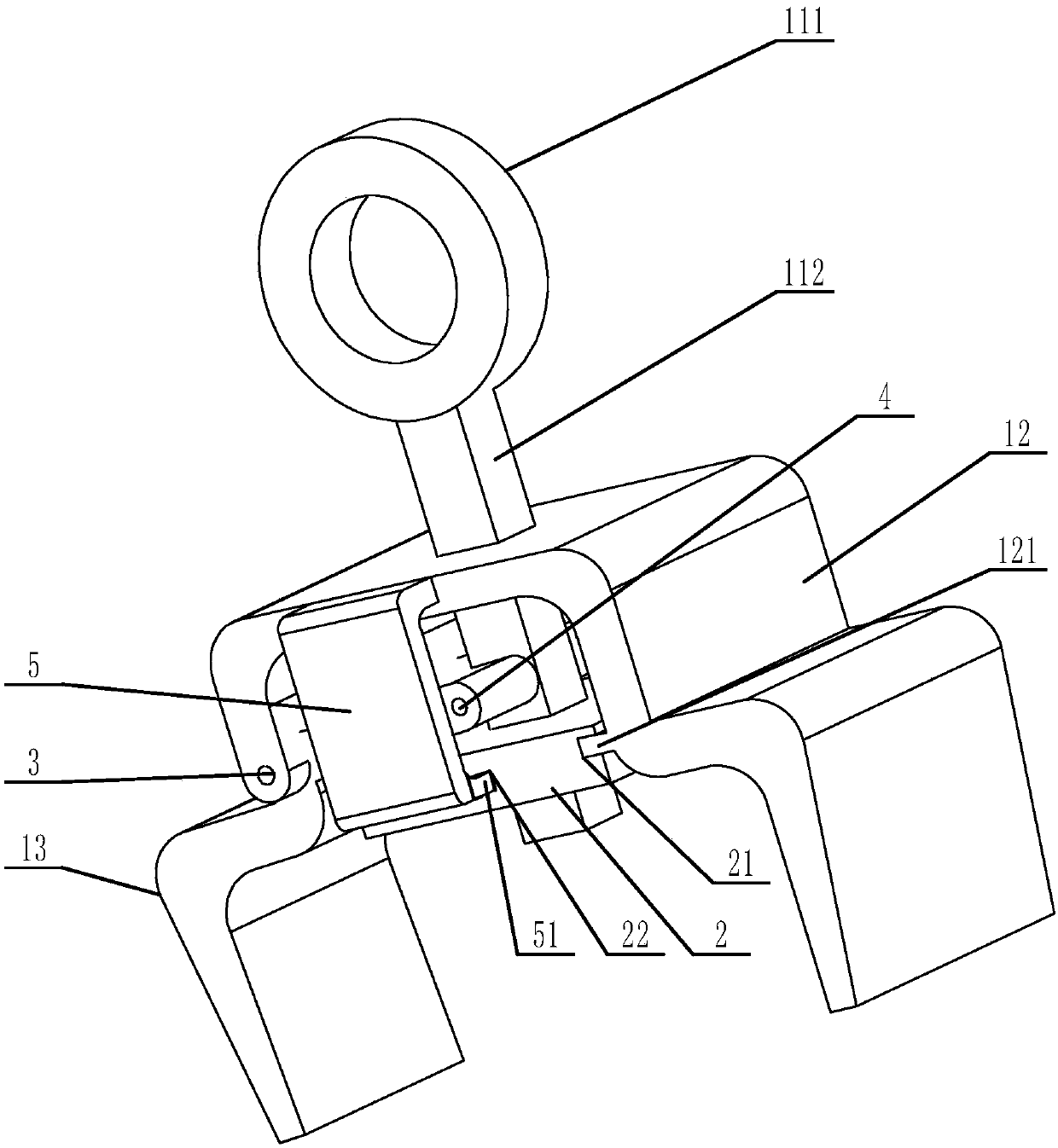 A jig for handling automobile leaf springs