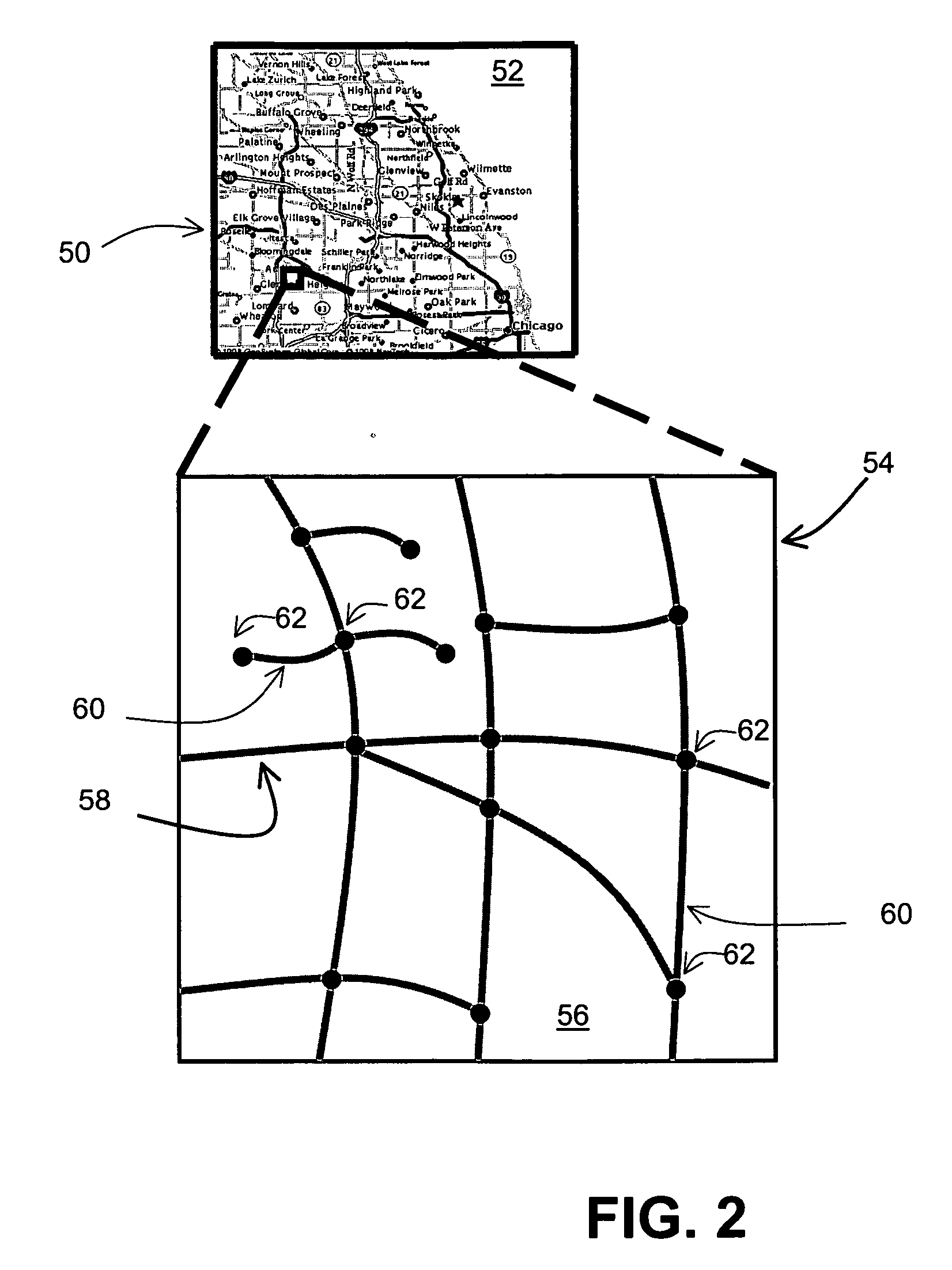 Method of operating a navigation system to report effects of updated portions of a geographic database