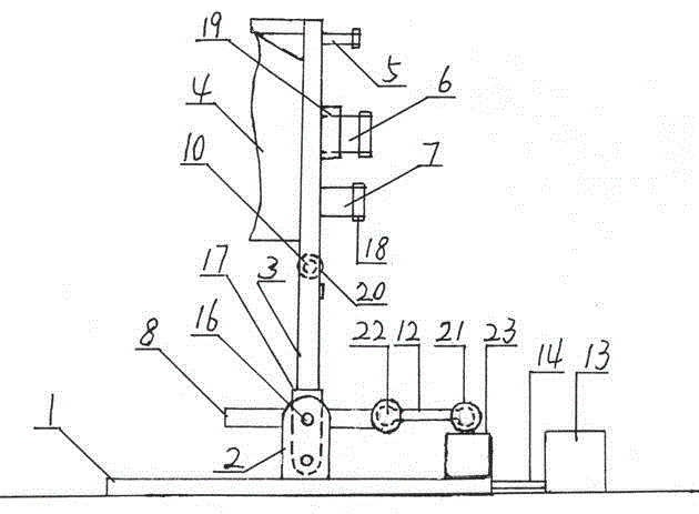 Manufacturing and application method of hydraulic swing arm type walking vehicle for hemiplegia patients