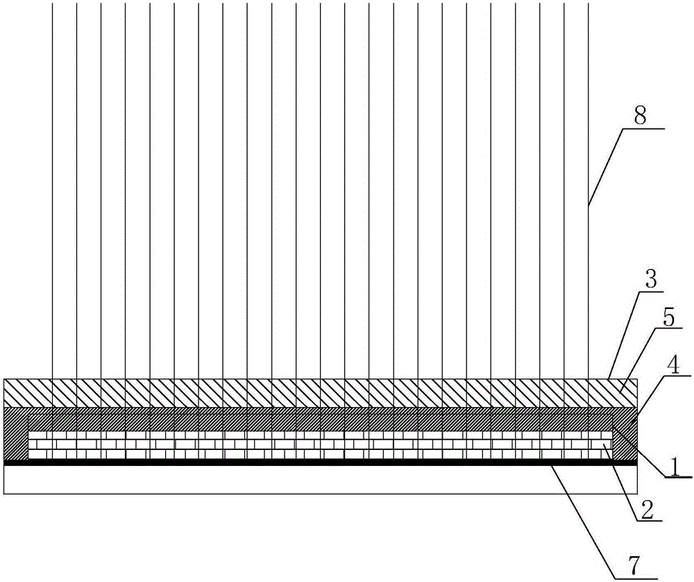 Flaky curtain type membrane packaging and leaking stoppage process