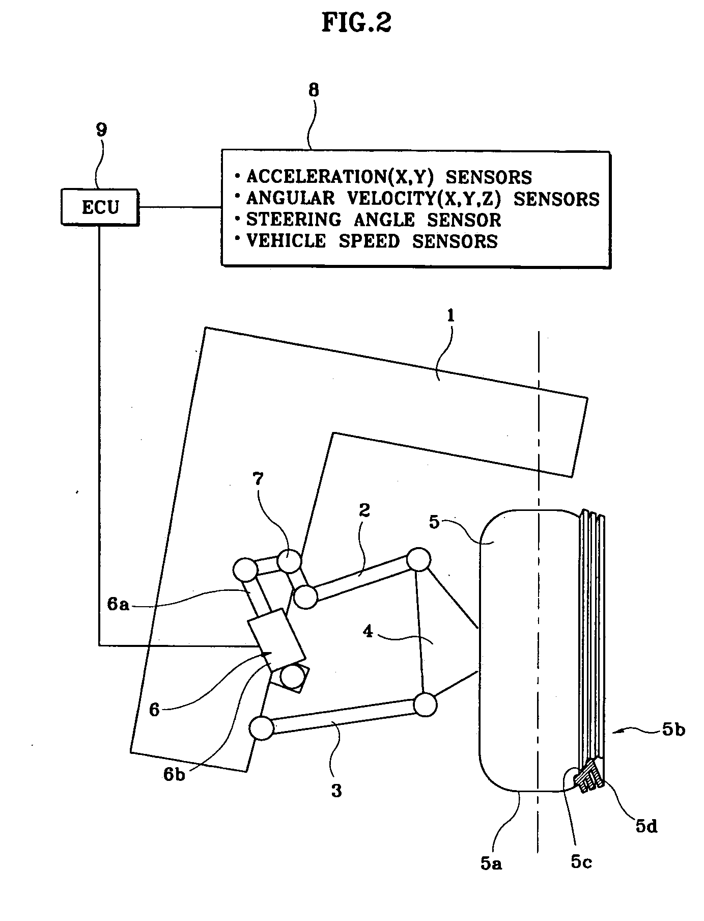 Rollover protecting system for vehicle