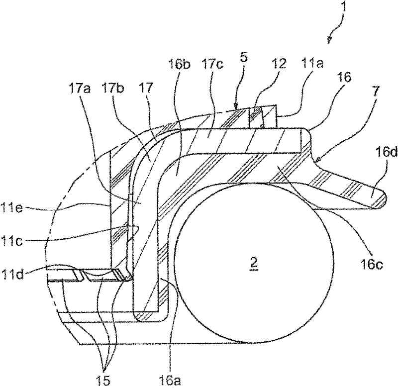 Bump stop and associated macpherson strut