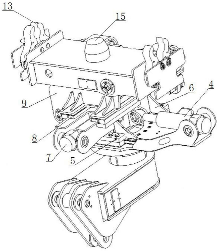 Assembling trolley for assembling large-tonnage prefabricated structural block