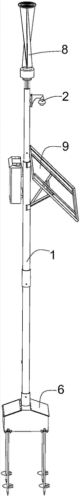 Oil and gas pipeline area intrusion detection device and method