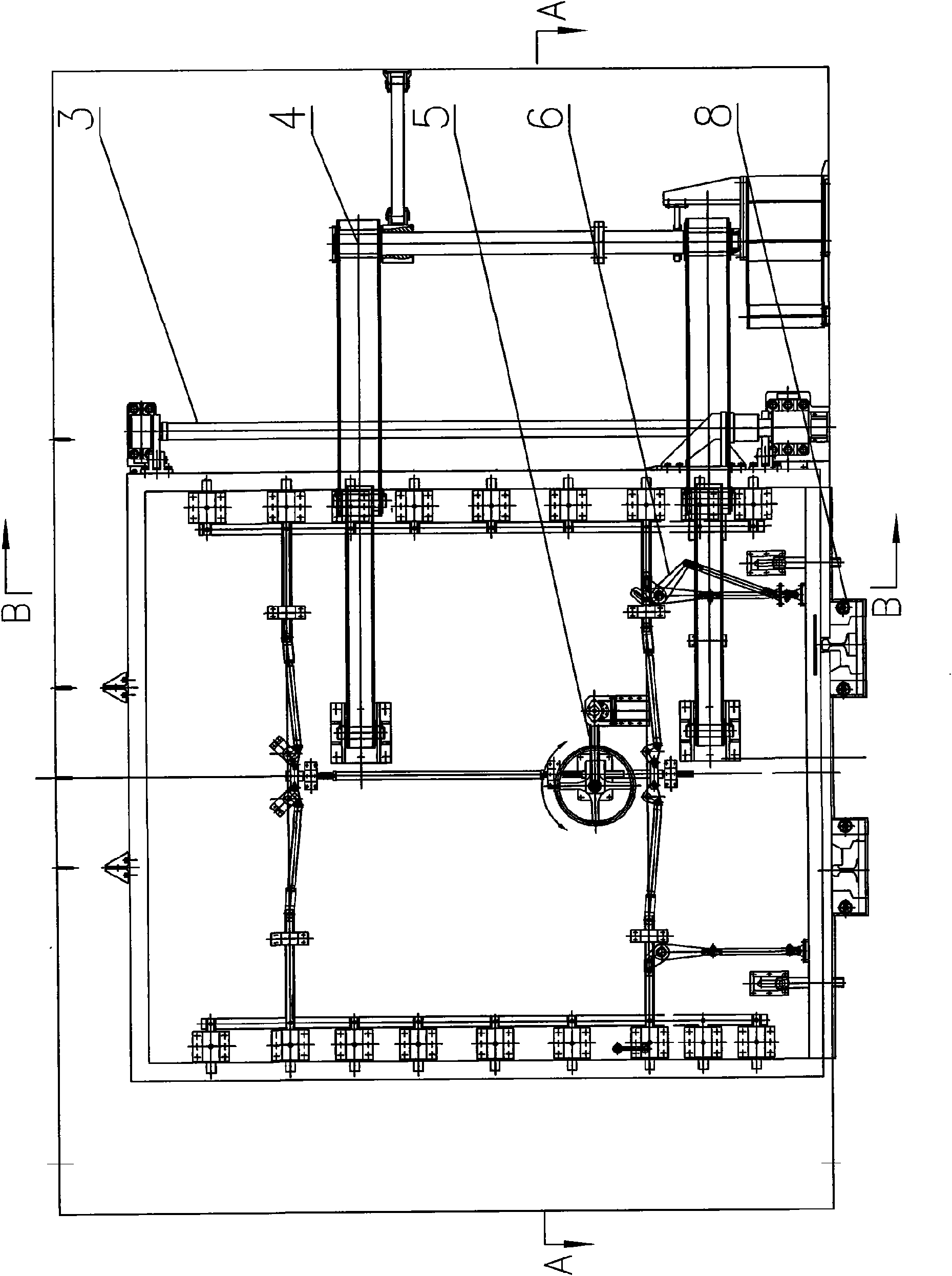 Hydraulic vertically rotary airtight flood and preventive partition door in metro running