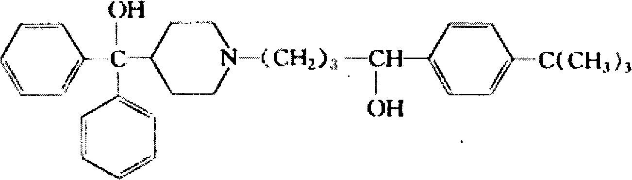 Preparation method for fexofenadine hydrochloride-containing medicinal composition