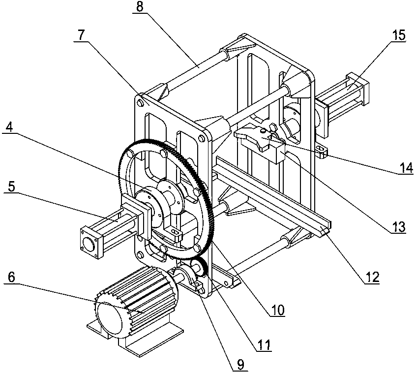 Automatic turnover tool for cleaning of box type shell workpiece