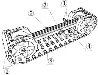 Caterpillar sliding electrical connection structure for earthquake sensor array device