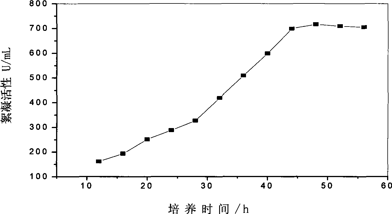 Method for preparing bioflocculation by Bacillus licheniformis