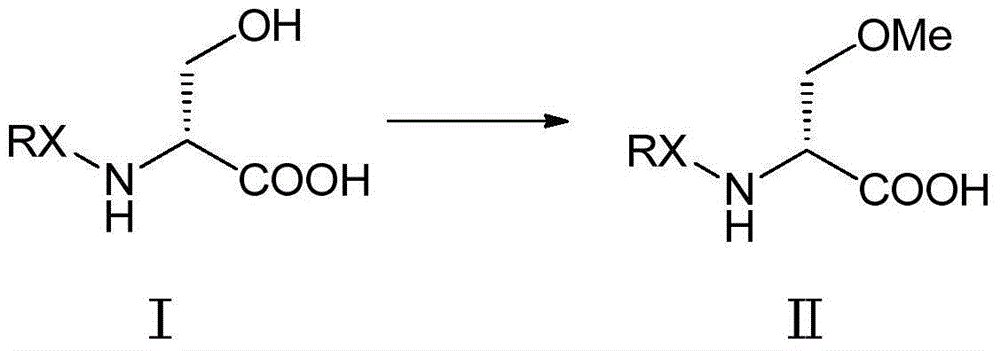 Methylation method of lacosamide intermediate