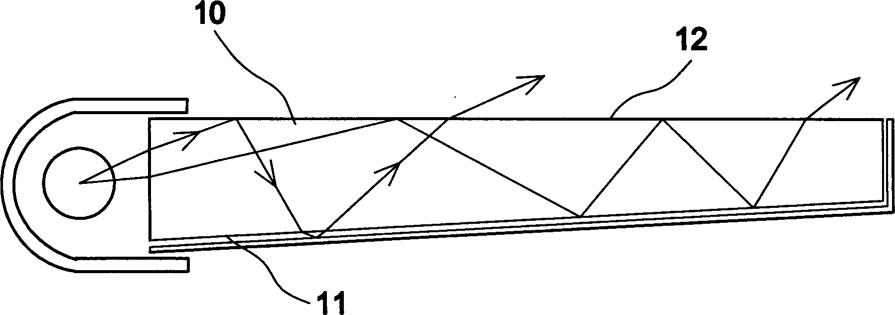 Light-conducting panel and production thereof