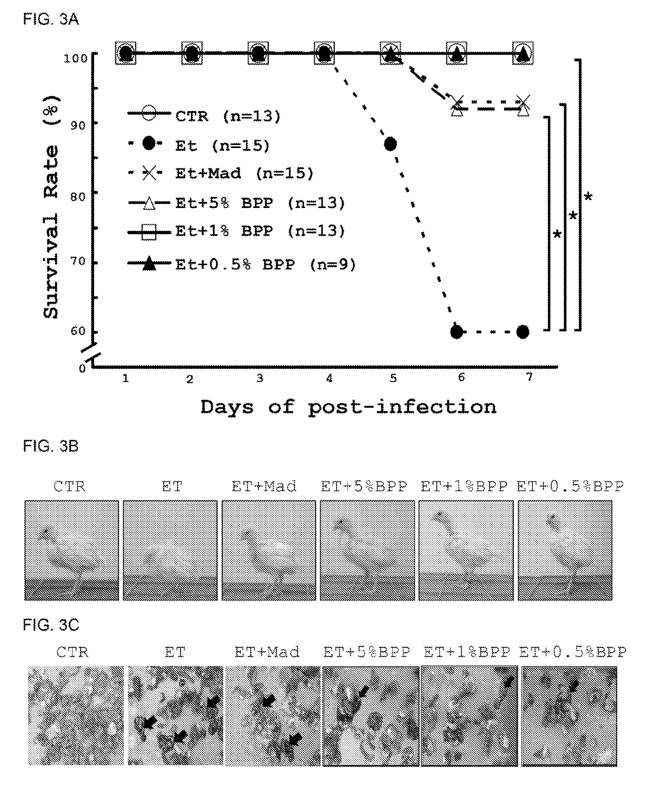 <i>Bidens pilosa </i>and polyacetylenic compounds for prevention and treatment of coccidiosis