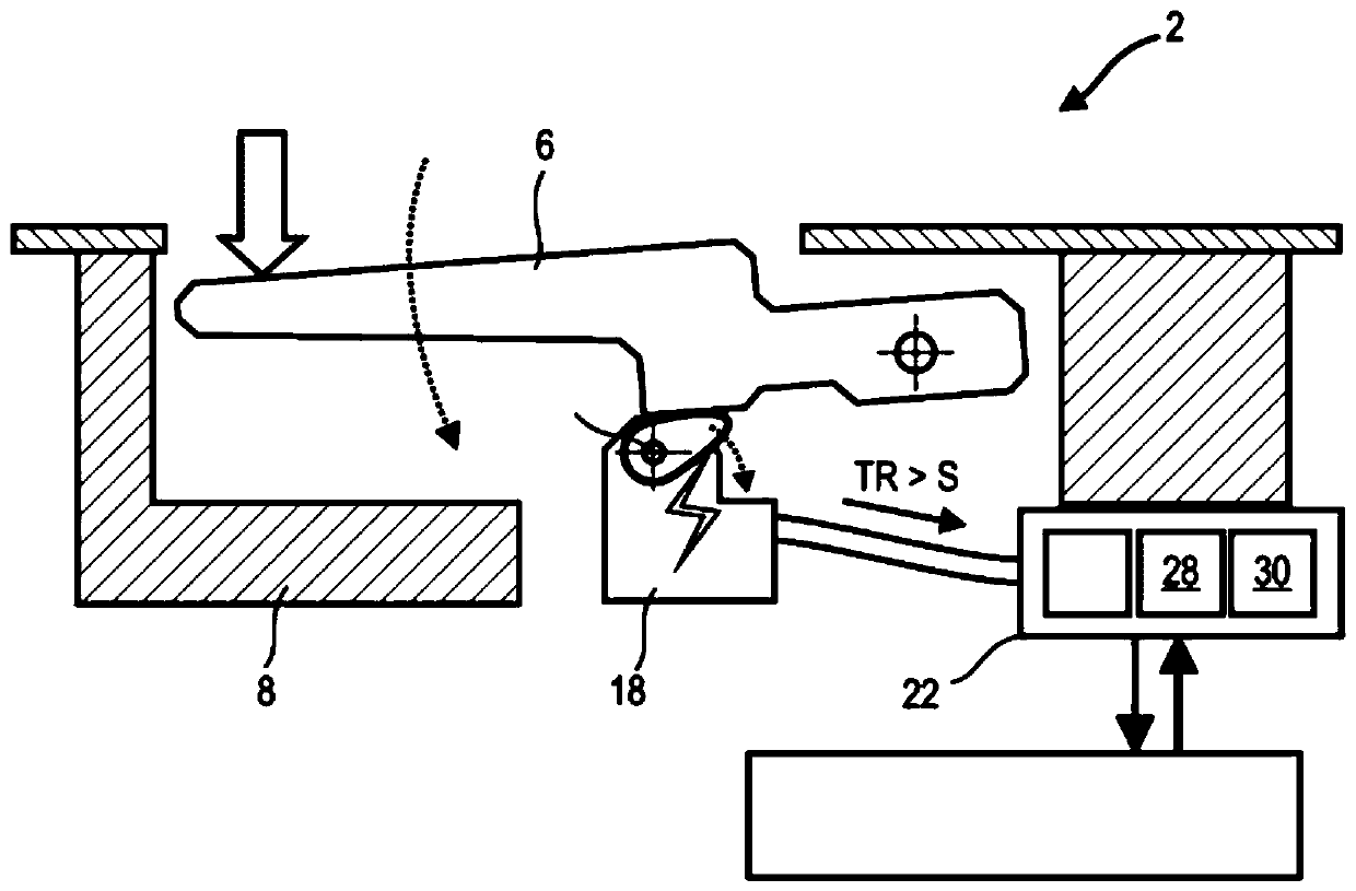 System for controlling the opening of an openable body section of a motor vehicle