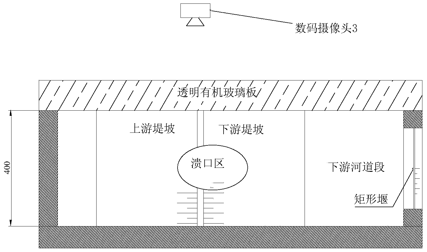 Earth-rock dam break centrifugal model test analysis method