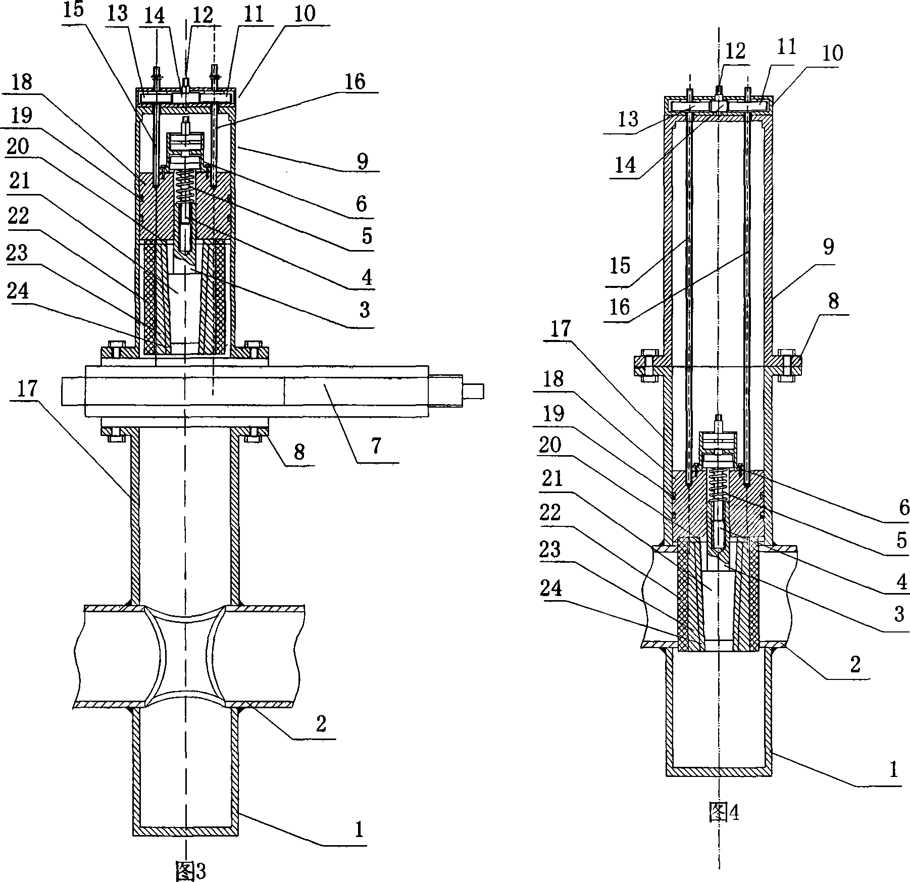 Interdiction method and device with press pipe