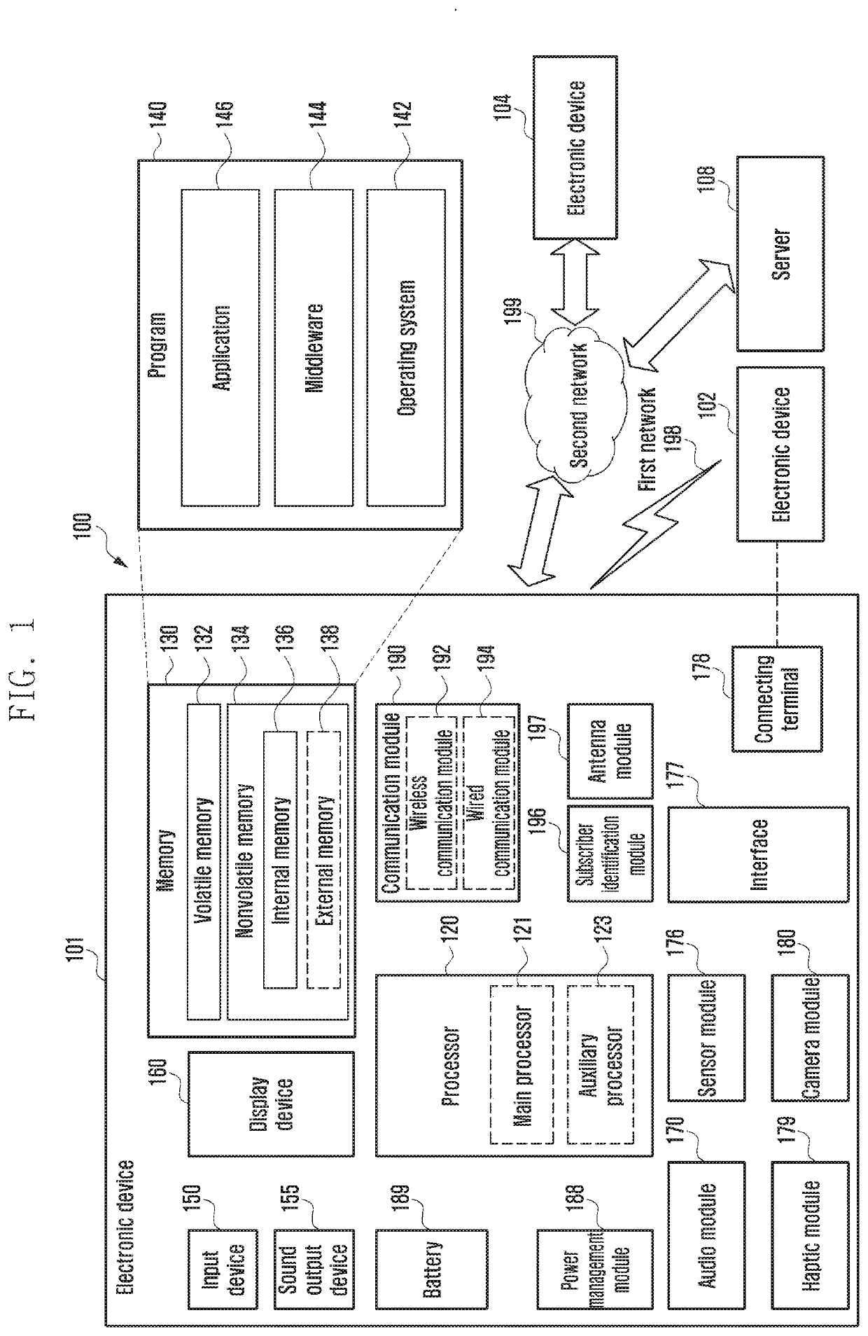 Electronic device having two display surfaces and method for running display thereof