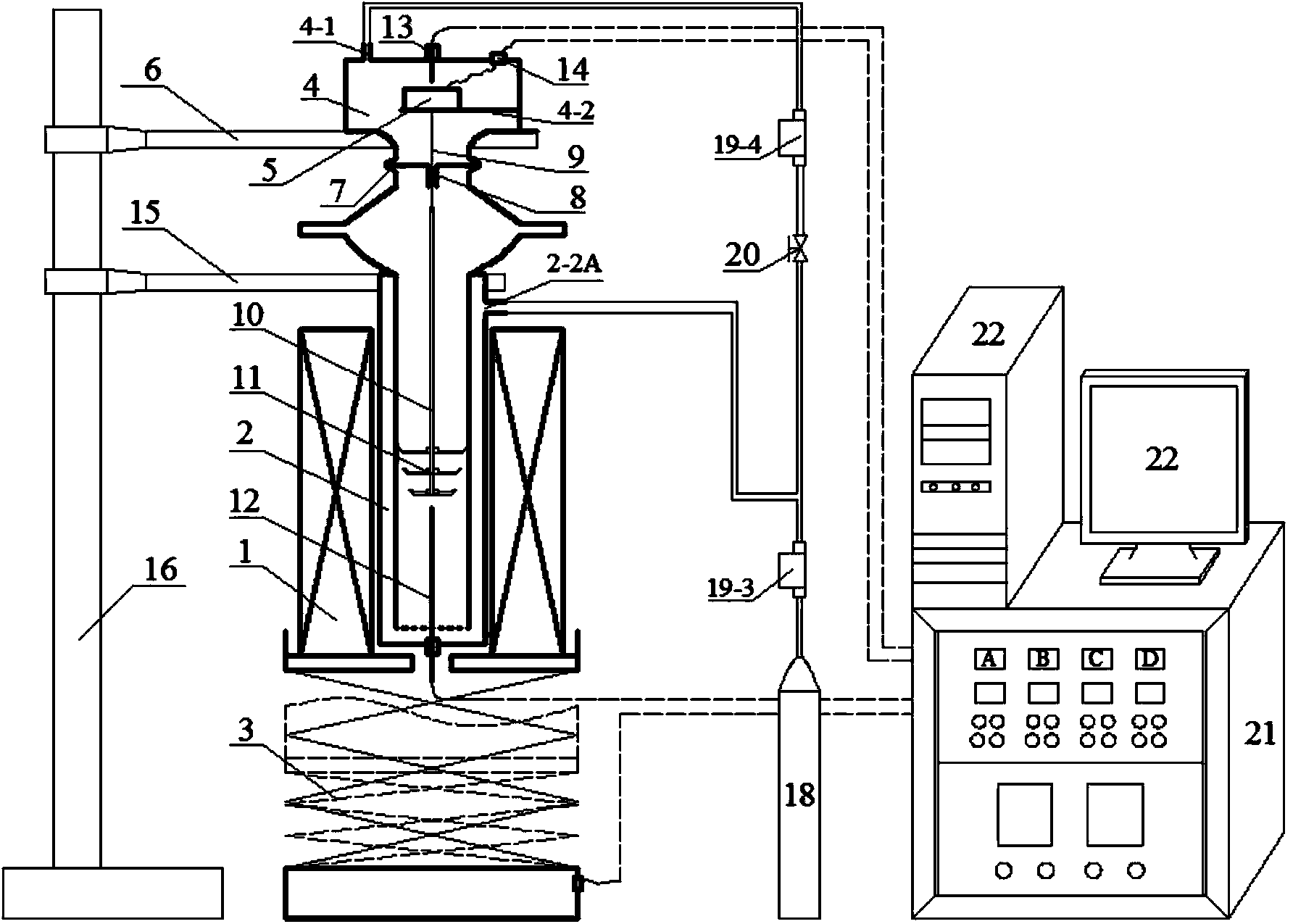 Thermal gravimetrical reactor applied to bulk specimen testing