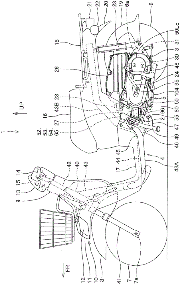 Cooling air introducing structure for V-shaped belt type continuously variable transmission