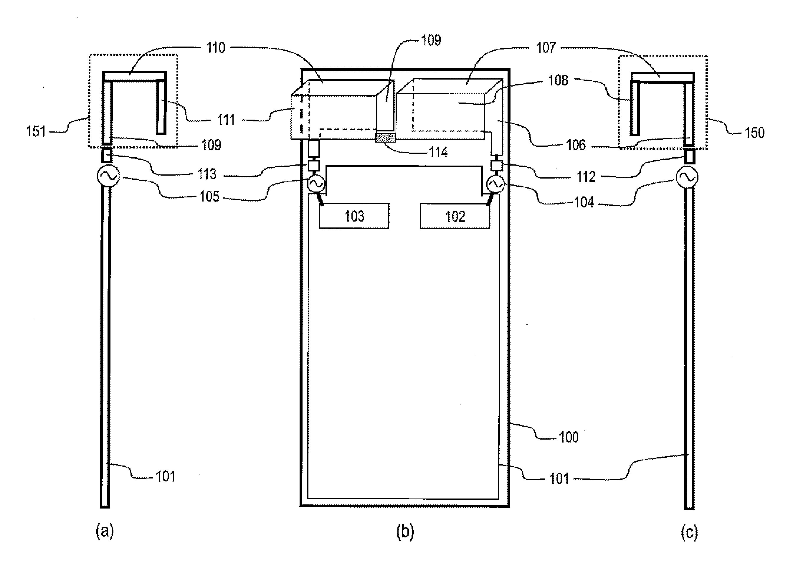 Antenna device and portable wireless terminal equipped with the same