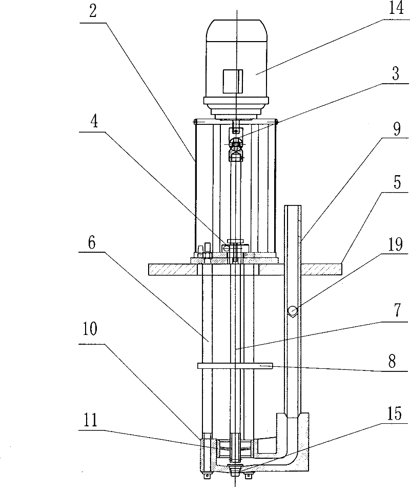 Magnesium alloy pouring pump