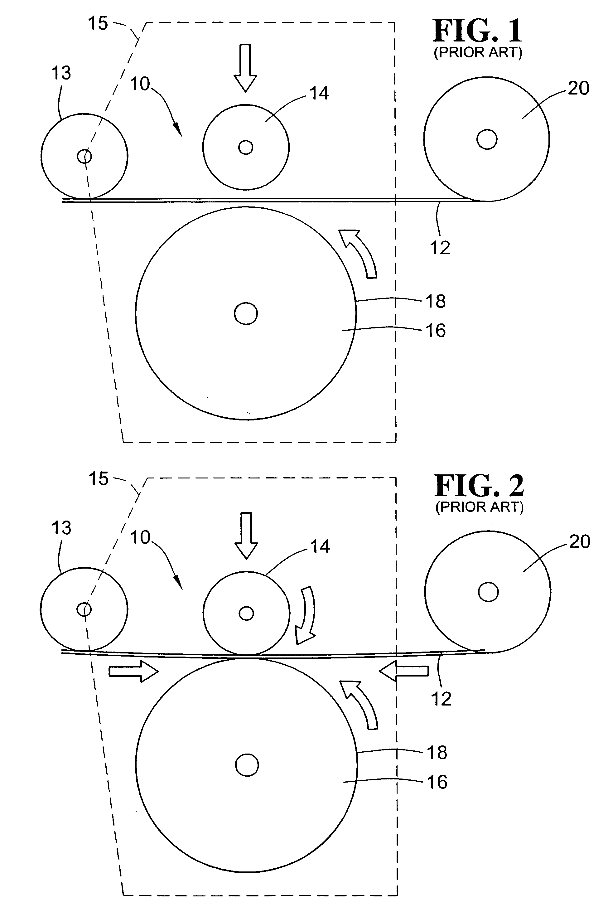 Add roller for a fiber placement machine