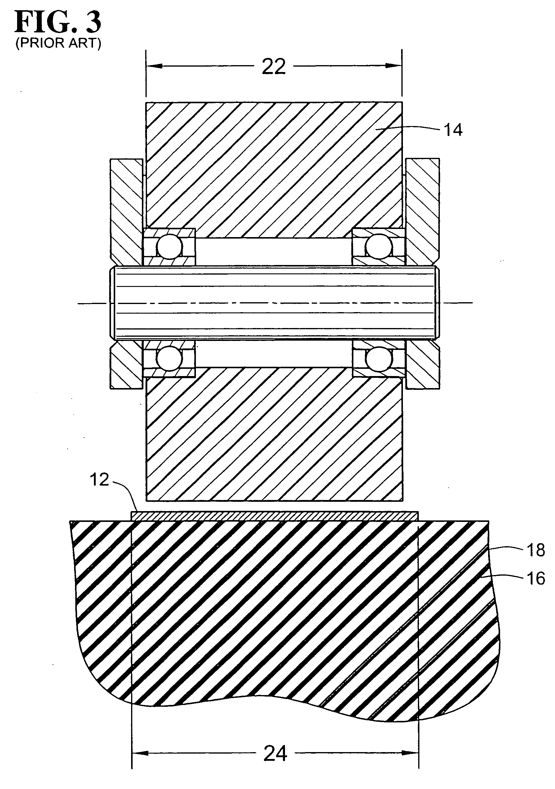 Add roller for a fiber placement machine