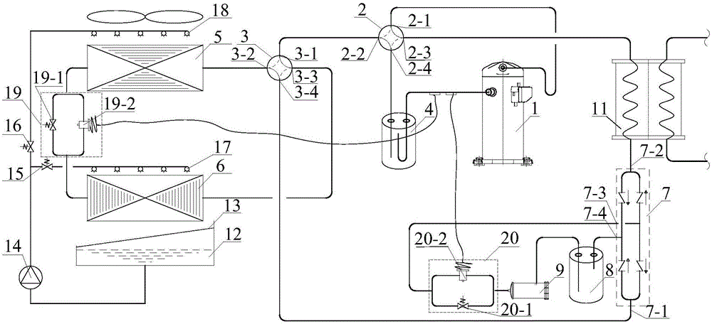 Solution defrosting and freezing regenerated air source heat pump unit